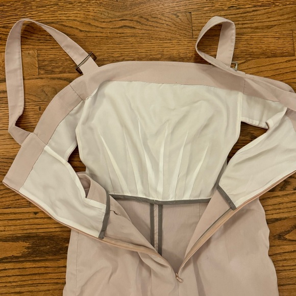 Jonathan Simkhai Jumpsuit size 4 light pink cut out overall style nwot - Picture 6 of 10